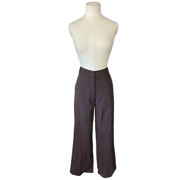 CO Pants - CO Essentials Brown Straight Leg Trousers